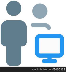 home users using computer monitor for personal use