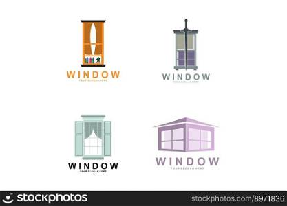 Home Window Logo, Home Interior icon design