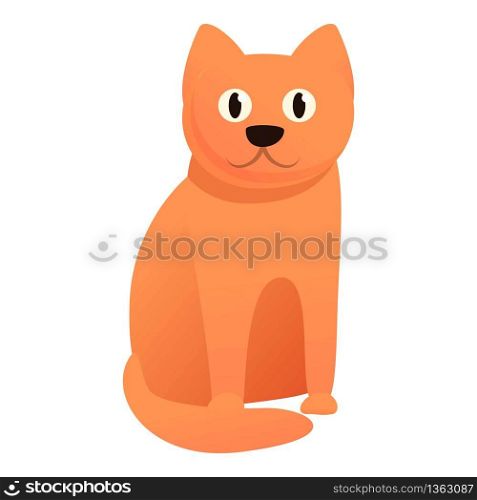 Homeless cat icon. Cartoon of homeless cat vector icon for web design isolated on white background. Homeless cat icon, cartoon style
