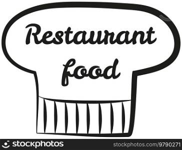 Homemade food logo design template. Graphic chefs hat icon symbol for cafe, restaurant, culinary. Modern linear restaurant food label, emblem. Hand drawn lettering for food preparation, cooking. Homemade food logo design template. Graphic chefs hat icon symbol for cafe, love cooking label