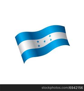 Honduras flag, vector illustration. Honduras flag, vector illustration on a white background