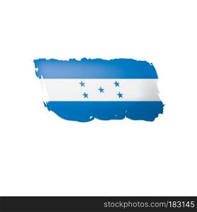 Honduras flag, vector illustration on a white background.. Honduras flag, vector illustration on a white background