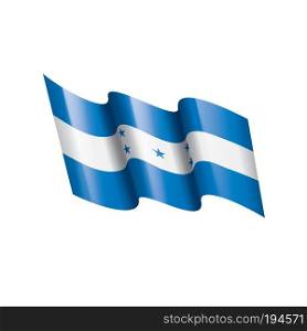 Honduras national flag, vector illustration on a white background. Honduras flag, vector illustration on a white background