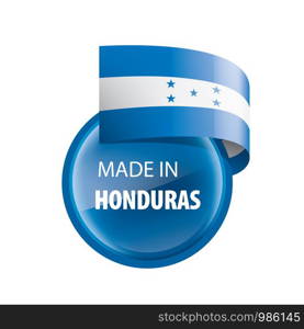 Honduras national flag, vector illustration on a white background. Honduras flag, vector illustration on a white background