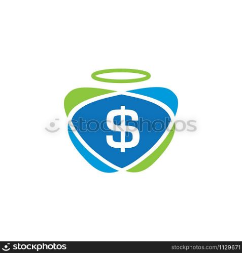 Honest dollar logo design. Fast pay symbol or icon. Unique cash and digital logotype design template.