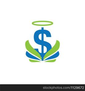 Honest dollar logo design. Fast pay symbol or icon. Unique cash and digital logotype design template.