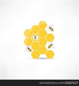 Honey and bee icon