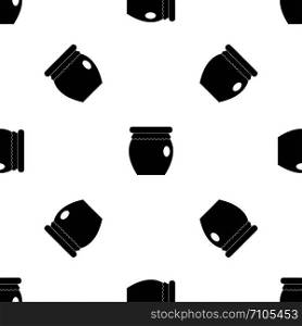 Honey bank pattern repeat seamless in black color for any design. Vector geometric illustration. Honey bank pattern seamless black