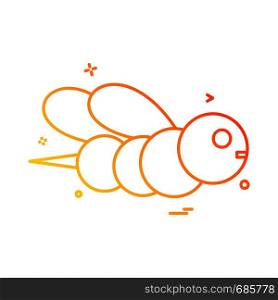 Honey bee icon design vector