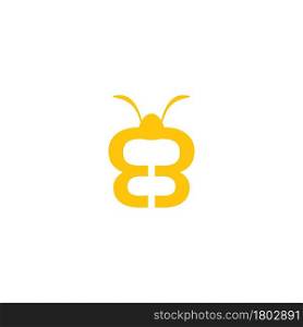 Honey bee logo illustration vector design eps 10