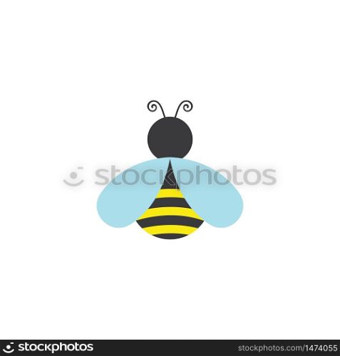 honey Bee Logo Template vector icon illustration design