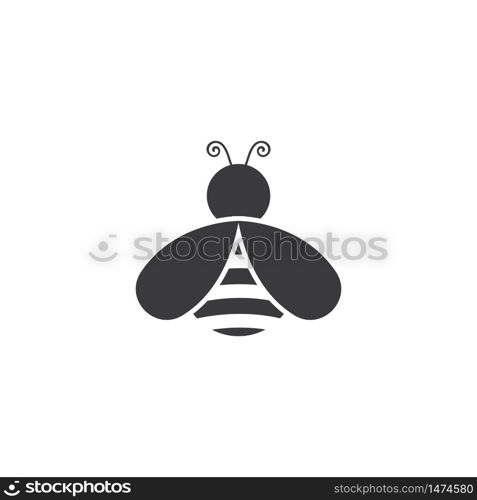 honey Bee Logo Template vector icon illustration design