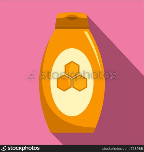 Honey cream icon. Flat illustration of honey cream vector icon for web design. Honey cream icon, flat style