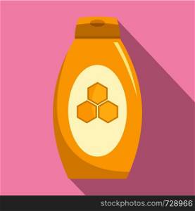 Honey cream icon. Flat illustration of honey cream vector icon for web design. Honey cream icon, flat style