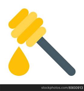 honey dipper, icon on isolated background