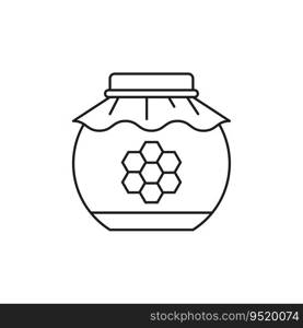Honey jar icon. Vector illustration. EPS 10. Stock image.. Honey jar icon. Vector illustration. EPS 10.