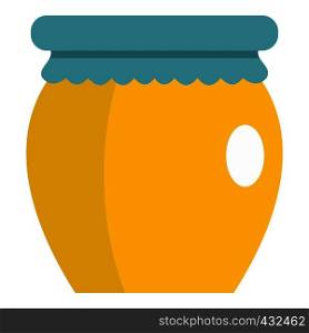 Honey liquid bank icon flat isolated on white background vector illustration. Honey liquid bank icon isolated