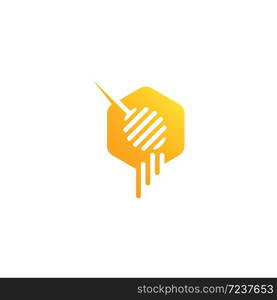 Honey logo illustration vector design