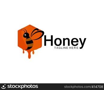 Honey Logo Template Design Vector, Emblem, Design Concept, Creative Symbol