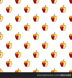Honey on red apple icon. Flat illustration of honey on red apple vector icon for web design. Honey on red apple icon, flat style