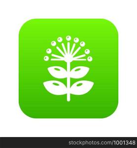 Honey plant icon green vector isolated on white background. Honey plant icon green vector