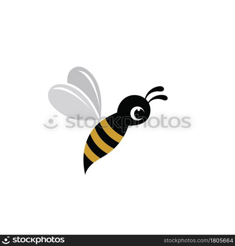 Honeycomb bee animal logo vector