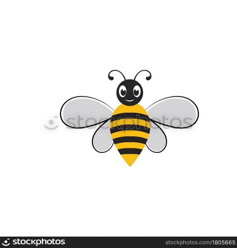 Honeycomb bee animal logo vector