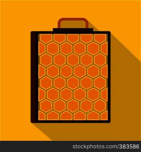 Honeycomb icon. Flat illustration of honeycomb vector icon for web. Honeycomb icon, flat style