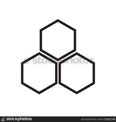 Honeycomb icon on white background. flat style. Honeycomb icon for your web site design, logo, app, UI. Honeycomb logo. Honeycomb sign.