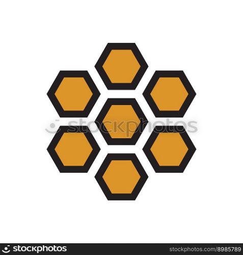 Honeycombs icon vector design illustration