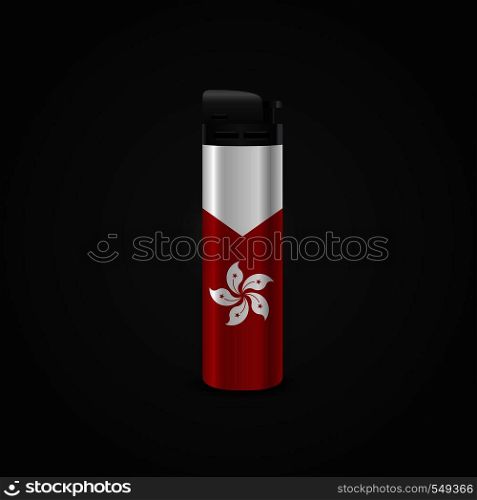 Hong Kong Cigrette Lighter Vector design. Vector EPS10 Abstract Template background