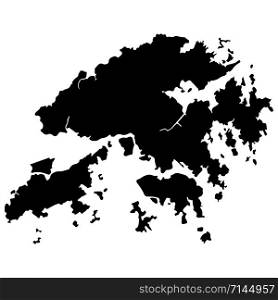 Hong kong map vector illustration eps 10.. Hong kong map vector illustration eps 10