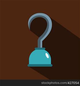 Hook icon. Flat illustration of hook vector icon for web. Hook icon, flat style