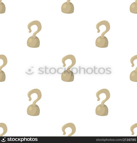 Hook pattern seamless background texture repeat wallpaper geometric vector. Hook pattern seamless vector