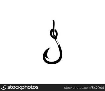 hook symbol and logo icon vector