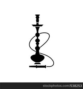 Hookah icon in black simple style isolated on white background. Hookah icon, black simple style