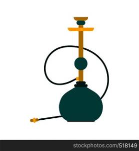 Hookah icon in flat style isolated on white background. Hookah icon, flat style