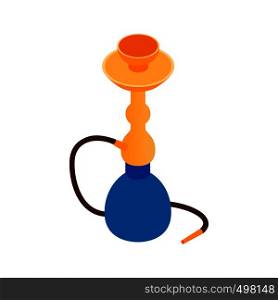 Hookah icon in isometric 3d style on a white background. Hookah icon, isometric 3d style