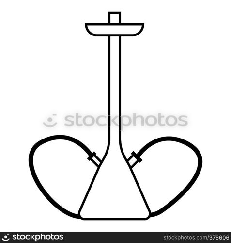 Hookah icon. Outline illustration of hookah vector icon for web. Hookah icon, outline style