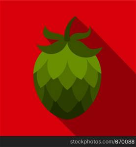Hop icon. Flat illustration of hop vector icon for web. Hop icon, flat style.