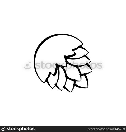 hop icon vector design templates white on background