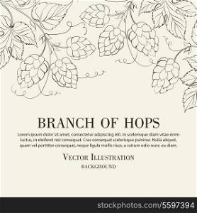 Hop. Vector illustration.