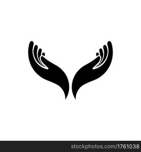 Hope hand logo vector image