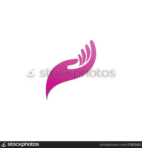 Hope hand logo vector image