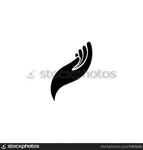 Hope hand logo vector image