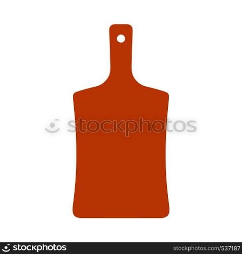 ?hopping board preparation equipment tool slice vector icon. Flat utensil wooden kitchen table top view