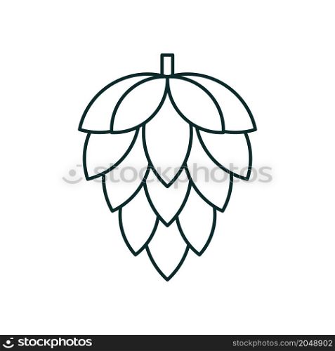 Hops icon vector design templates on white background
