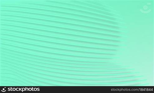 Horizontal abstract fresh mint background with geometric lines