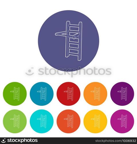 Horizontal bar icon. Outline illustration of horizontal bar vector icon for web. Horizontal bar icon , outline style