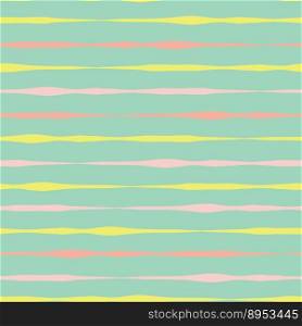 Horizontal lines dotted yellow on coral pattern vector image